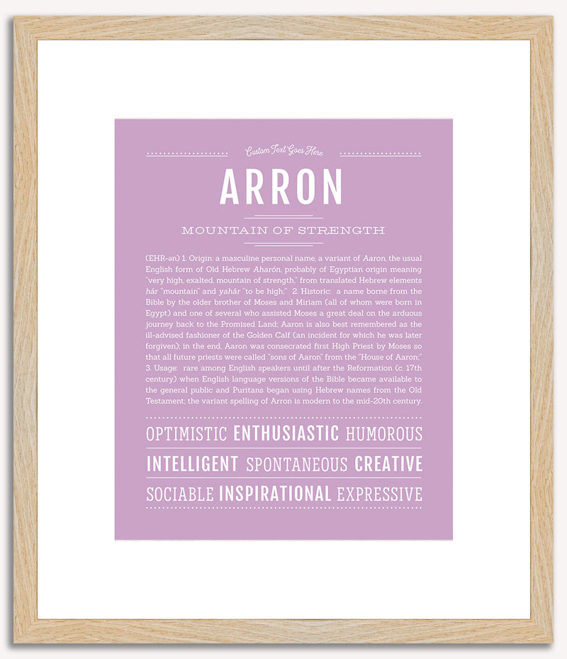 Arron | Name Art Print