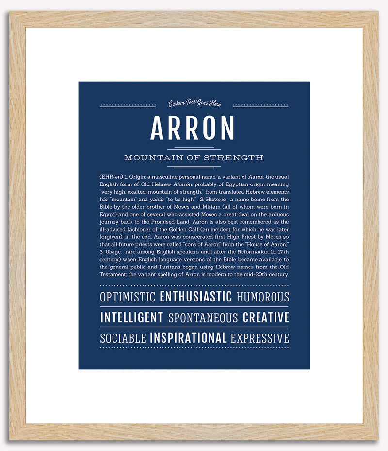 Arron | Name Art Print