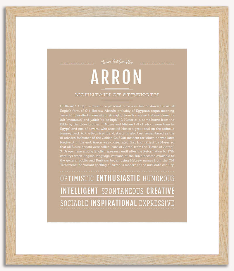 Arron | Name Art Print