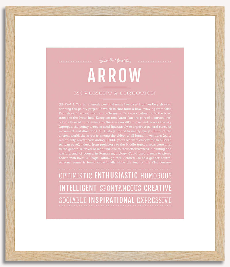 Arrow (female) | Name Art Print