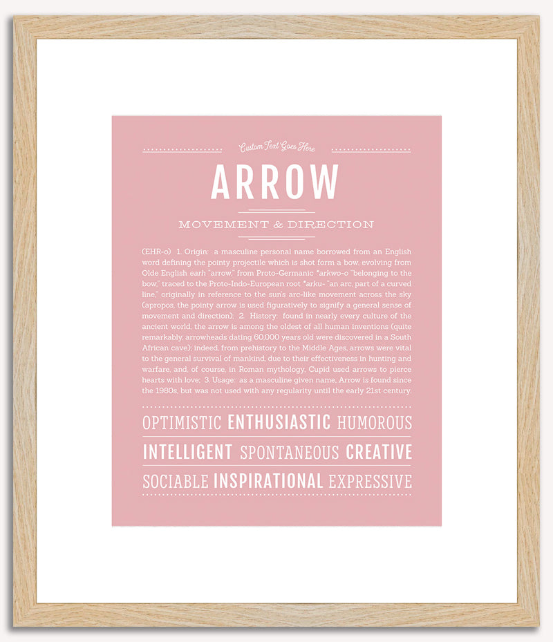 Arrow (male) | Name Art Print