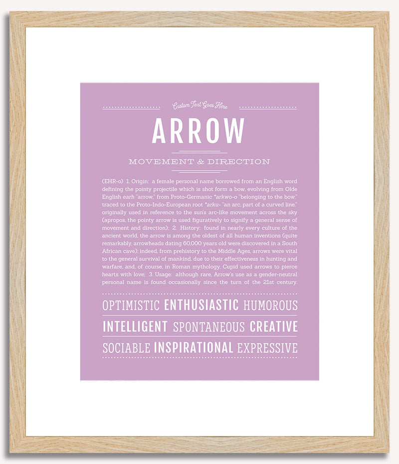 Arrow (female) | Name Art Print