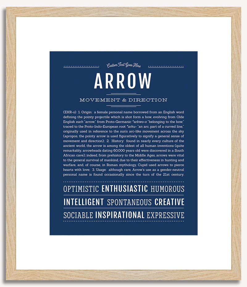 Arrow (female) | Name Art Print