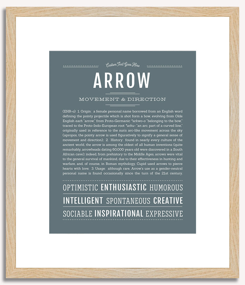 Arrow (female) | Name Art Print