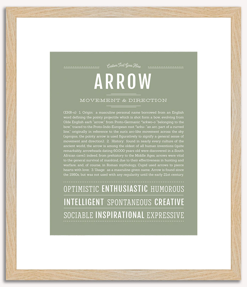 Arrow (male) | Name Art Print