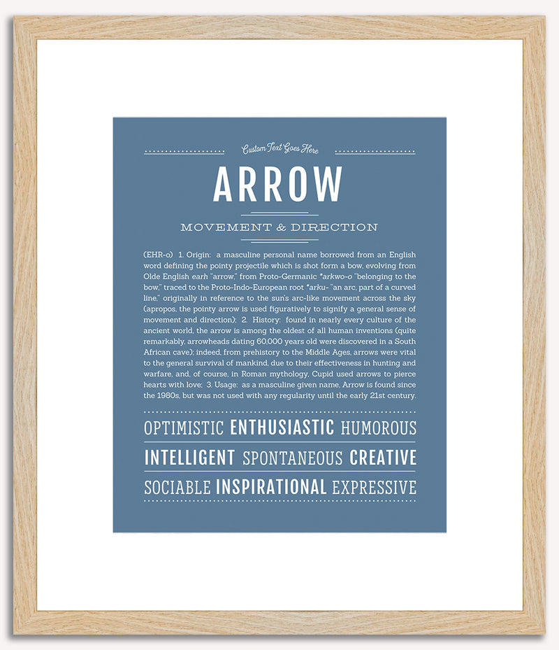 Arrow (male) | Name Art Print