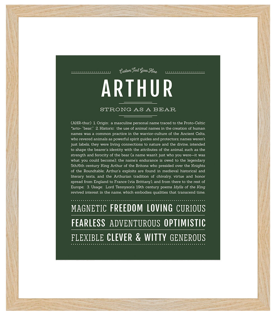 Frame Options | Deep Forest | Maple Frame, Matted