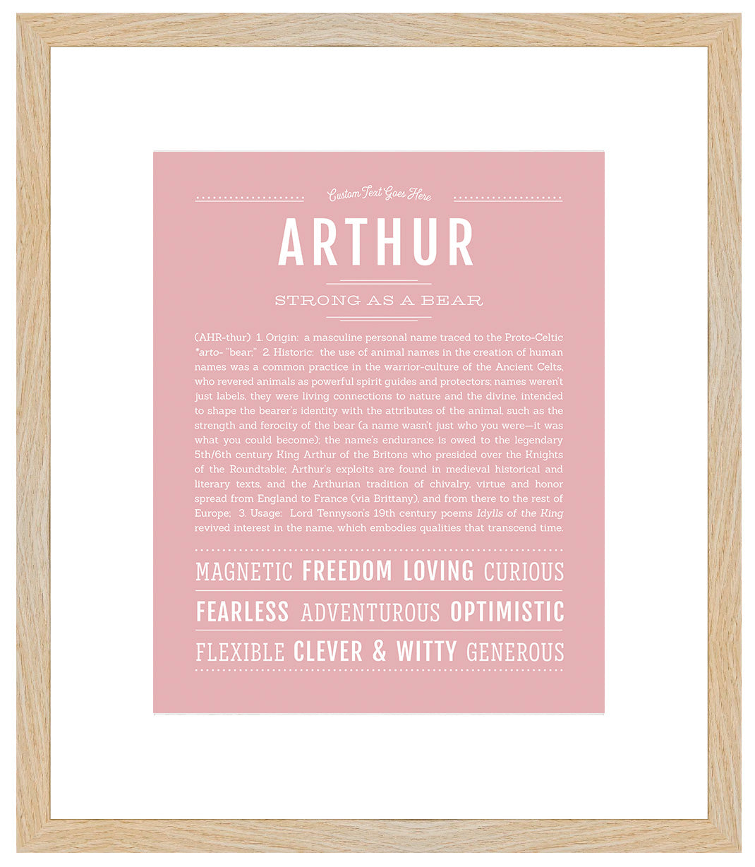 Frame Options | Dusty Rose | Maple Frame, Matted