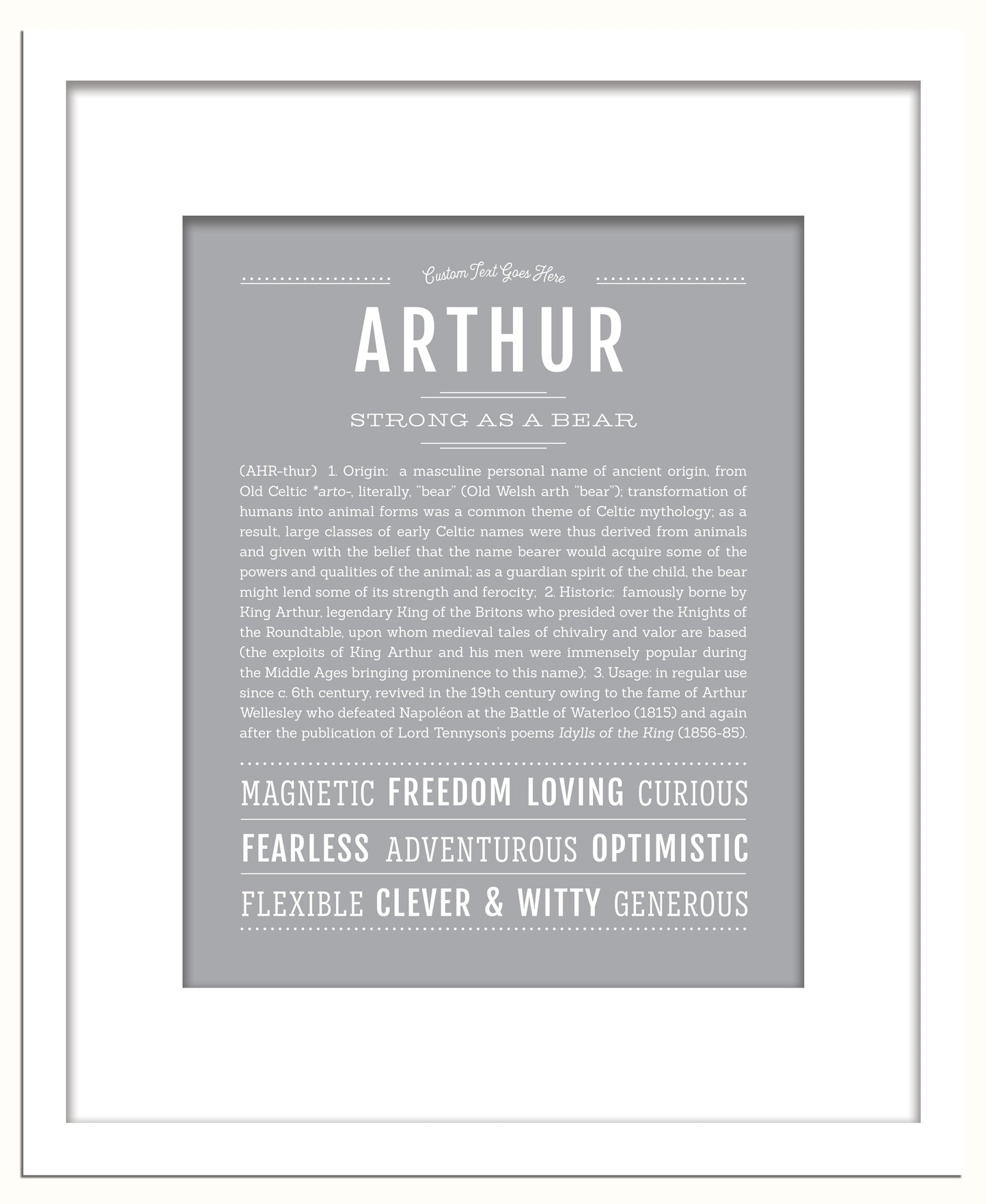 Frame Options | Light Gray | White Frame, Matted