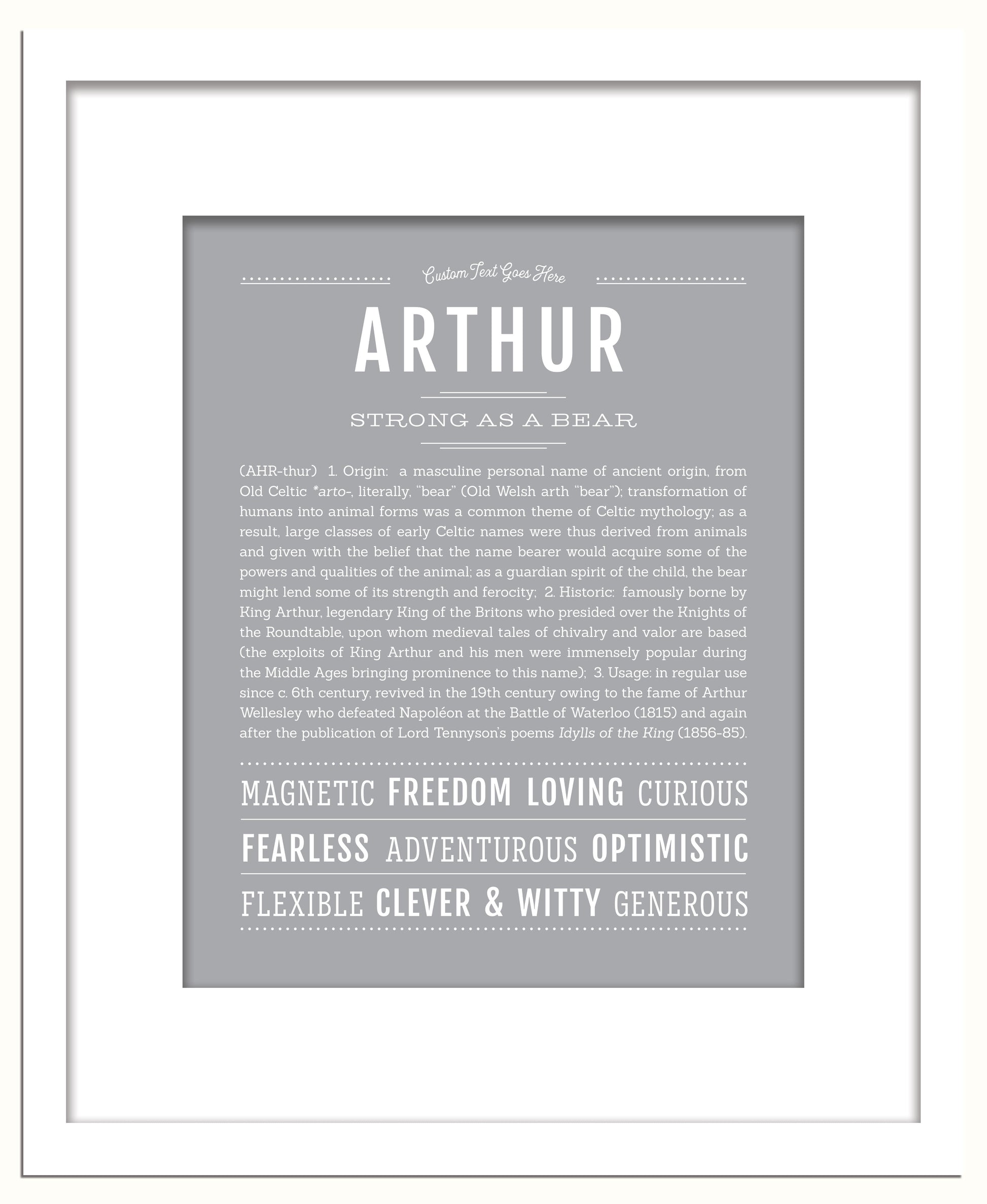 Frame Options | Light Gray | White Frame, Matted