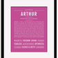 Frame Options | Dark Pink | Black Frame, Matted