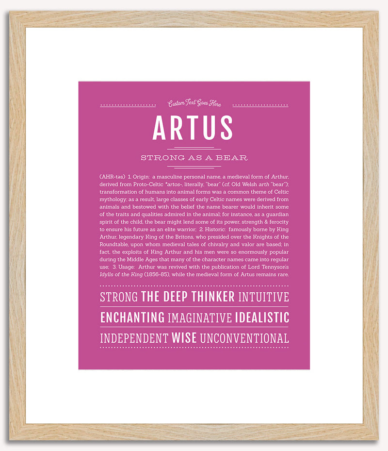 Artus | Name Art Print