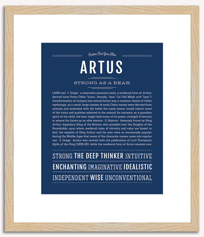 Artus | Name Art Print