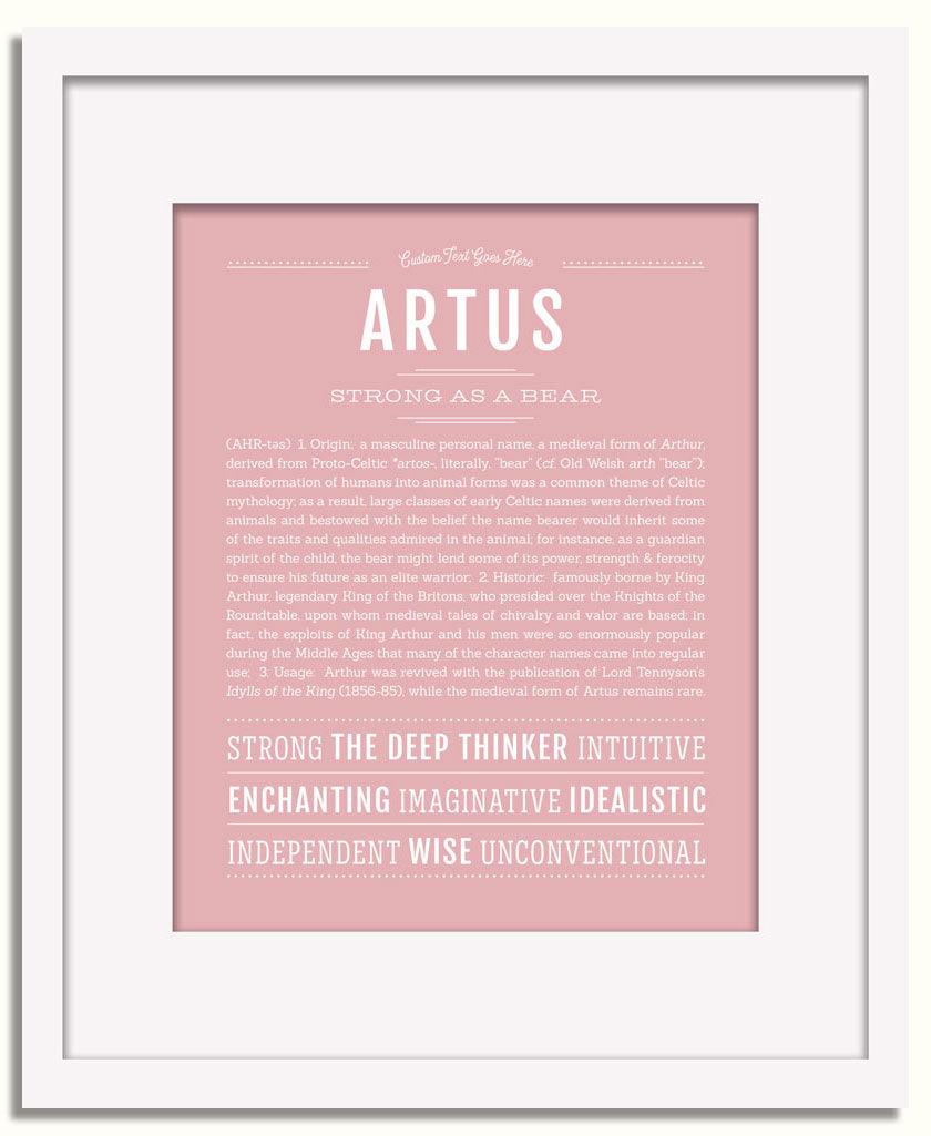 Frame Options | Dusty Rose | White Frame, Matted