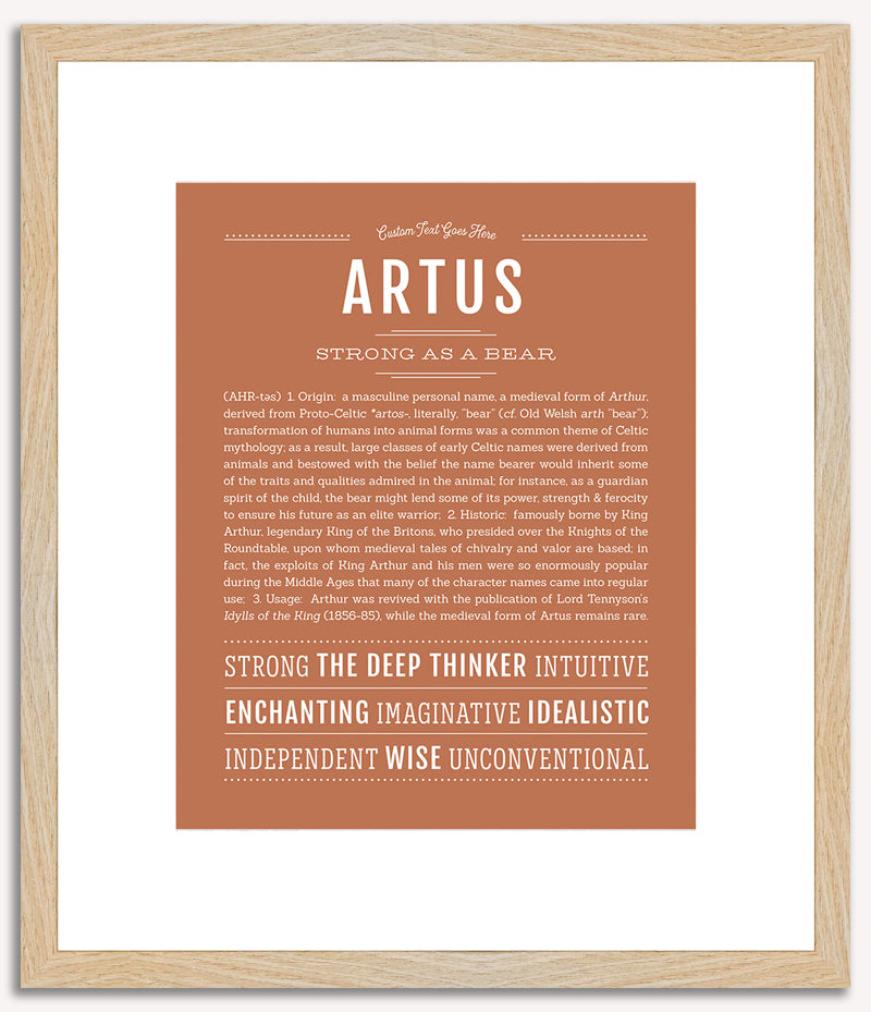 Artus | Name Art Print