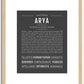 Arya | Name Art Print