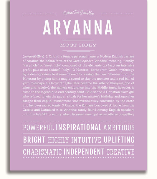 Frame Options | Lilac | No Frame