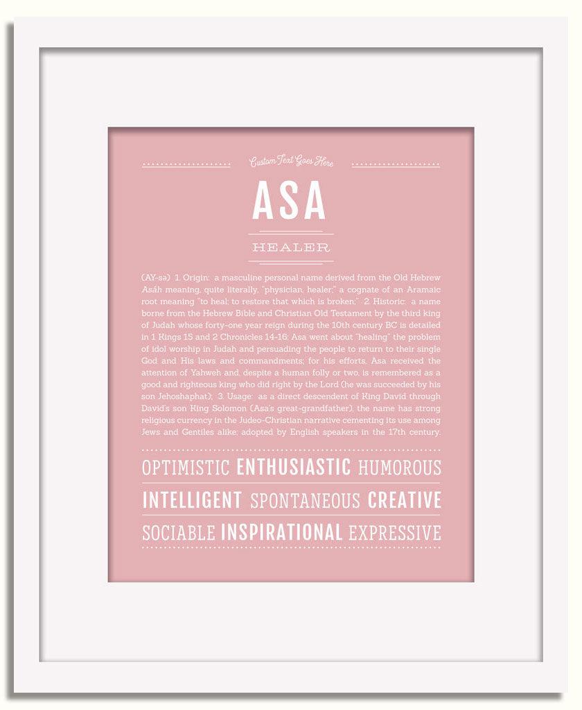 Frame Options | Dusty Rose | White Frame, Matted