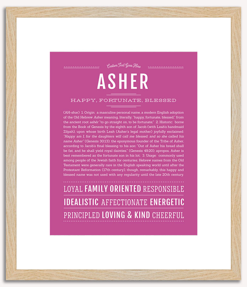 Asher | Name Art Print