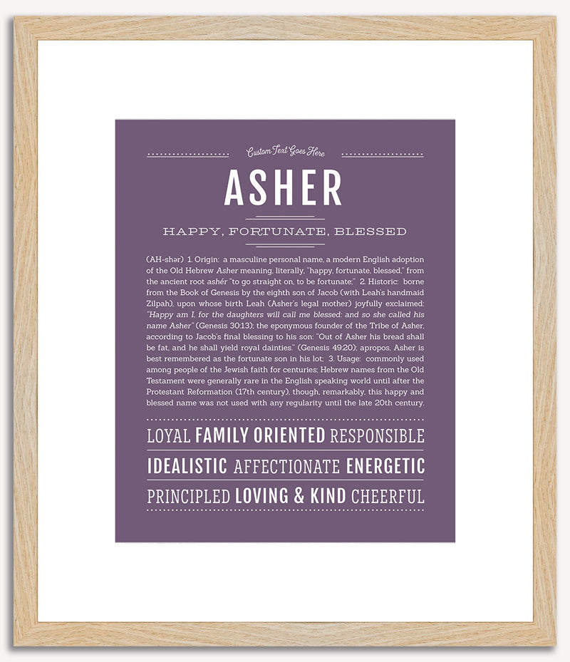 Asher | Name Art Print