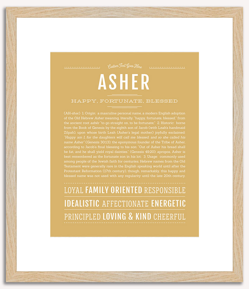 Asher | Name Art Print