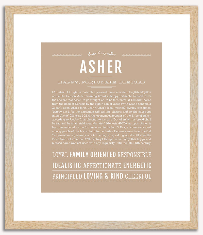 Asher | Name Art Print