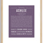 Ashlee | Name Art Print