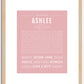 Ashlee | Name Art Print