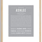 Ashlee | Name Art Print