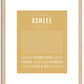 Ashlee | Name Art Print