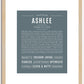 Ashlee | Name Art Print