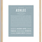 Ashlee | Name Art Print