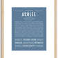 Ashlee | Name Art Print