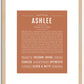 Ashlee | Name Art Print