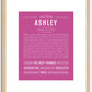 Ashley | Name Art Print