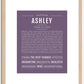 Ashley | Name Art Print