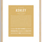 Ashley | Name Art Print