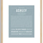 Ashley | Name Art Print