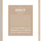 Ashley | Name Art Print