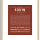 Ashlyn | Name Art Print