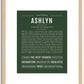 Ashlyn | Name Art Print