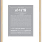 Ashlyn | Name Art Print