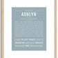 Ashlyn | Name Art Print