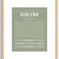 Ashlynn | Name Art Print