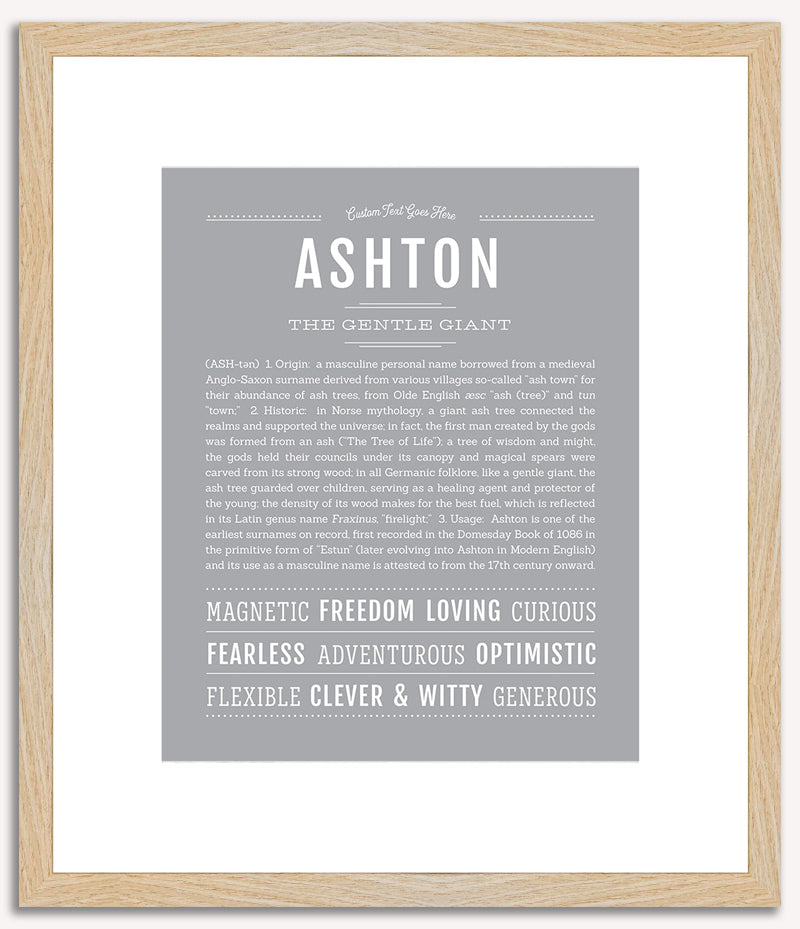 Ashton (male) | Name Art Print