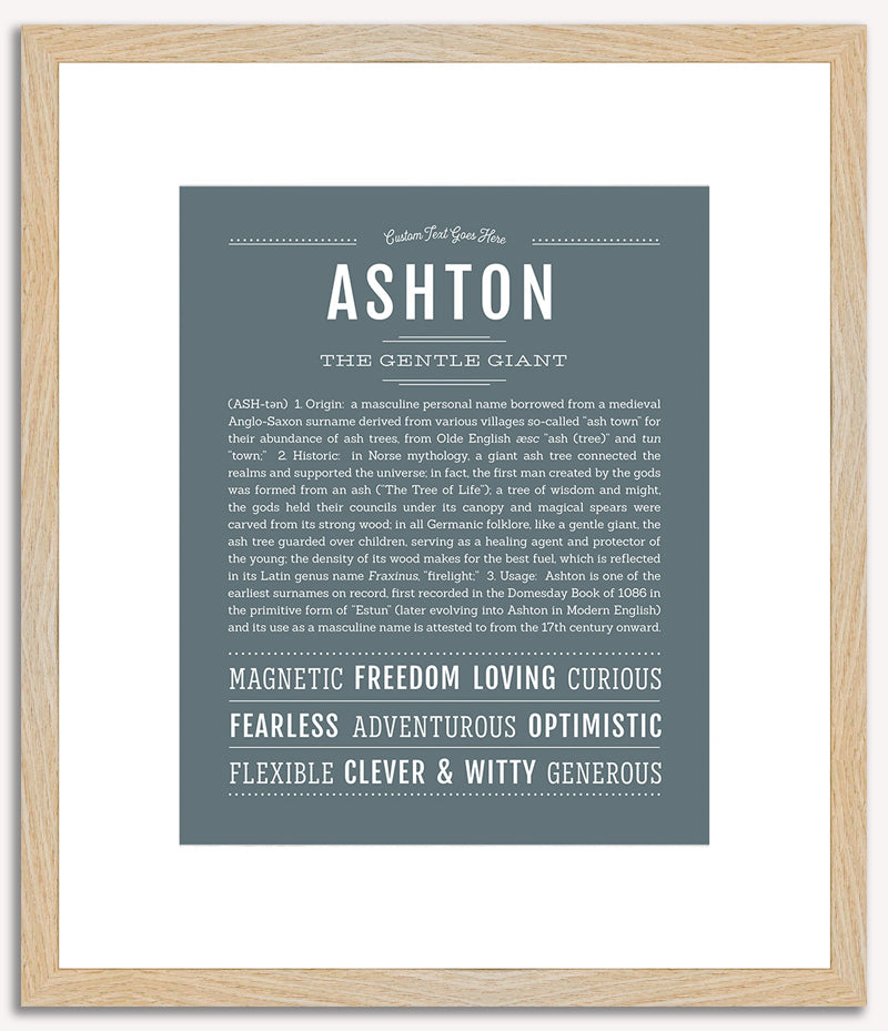 Ashton (male) | Name Art Print