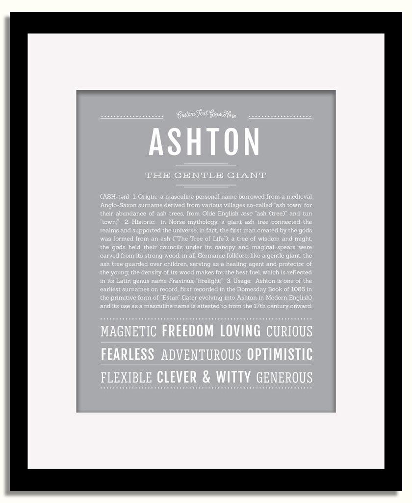 Frame Options | Sage | Black Frame, Matted