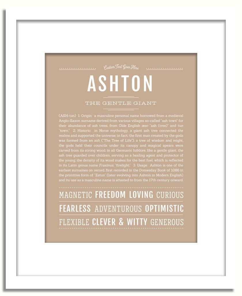 Frame Options | Tan | White Frame, Matted