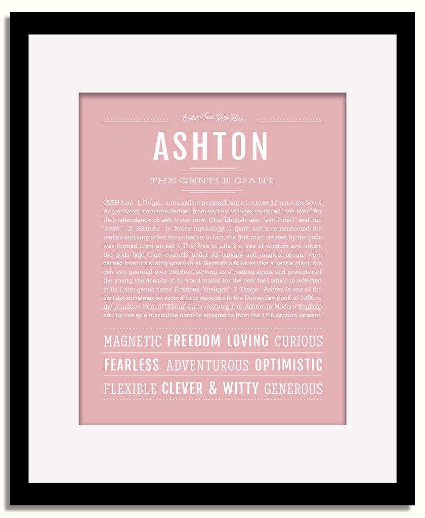 Frame Options | Dusty Rose | Black Frame, Matted