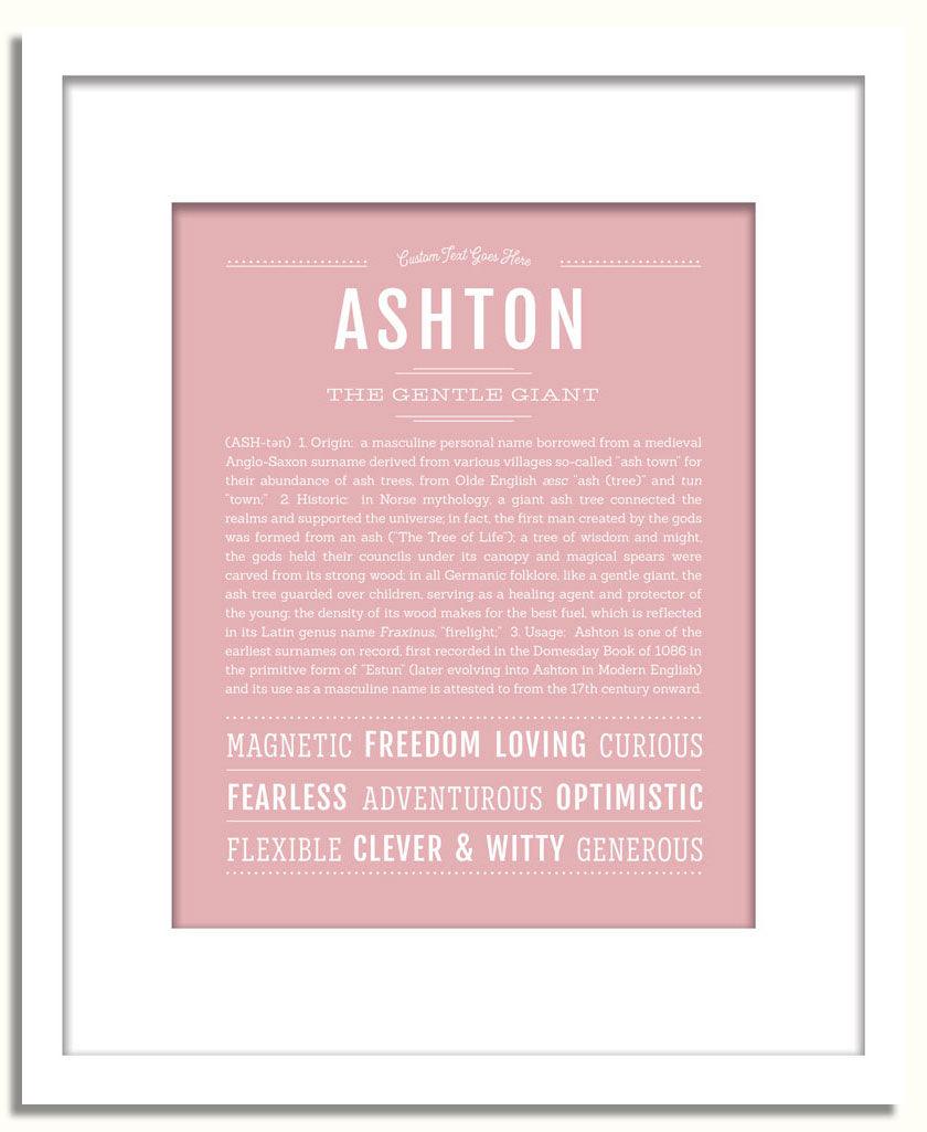 Frame Options | Dusty Rose | White Frame, Matted